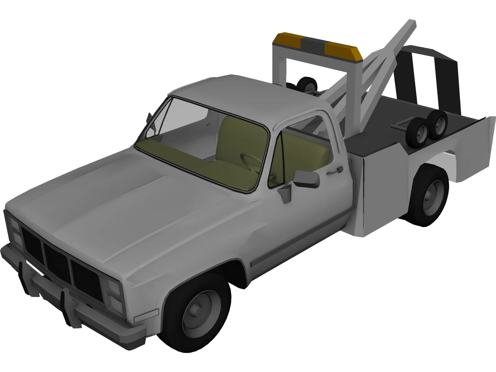 Tow Truck 3D Model main preview