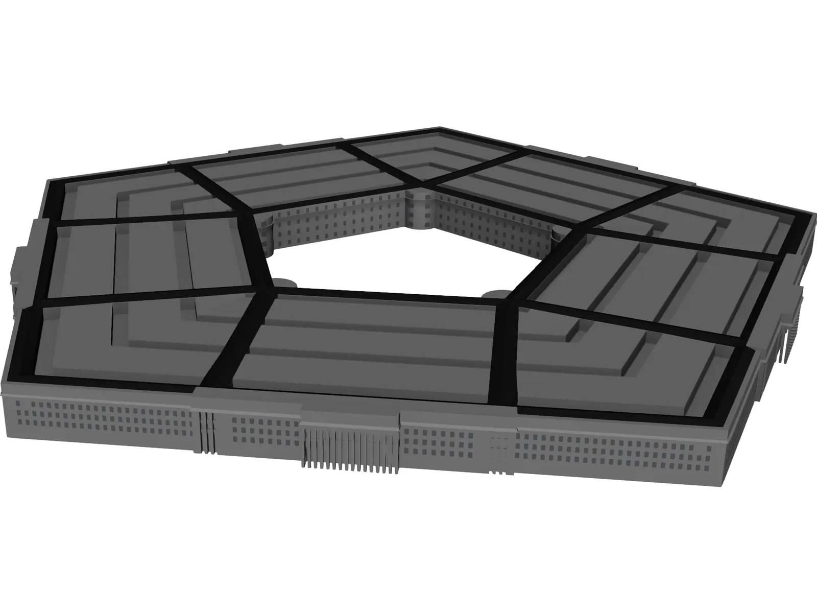 Pentagon 3D Model main preview