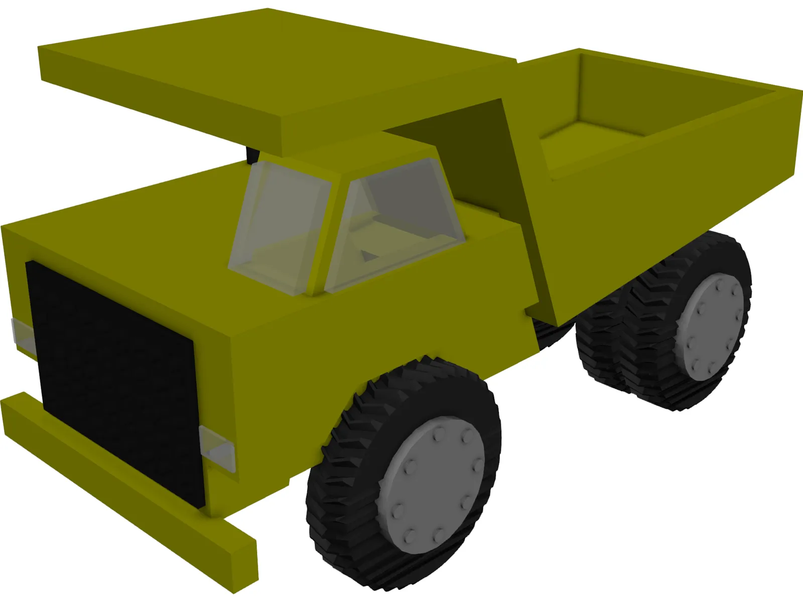 Mining Dump Truck 3D Model main preview