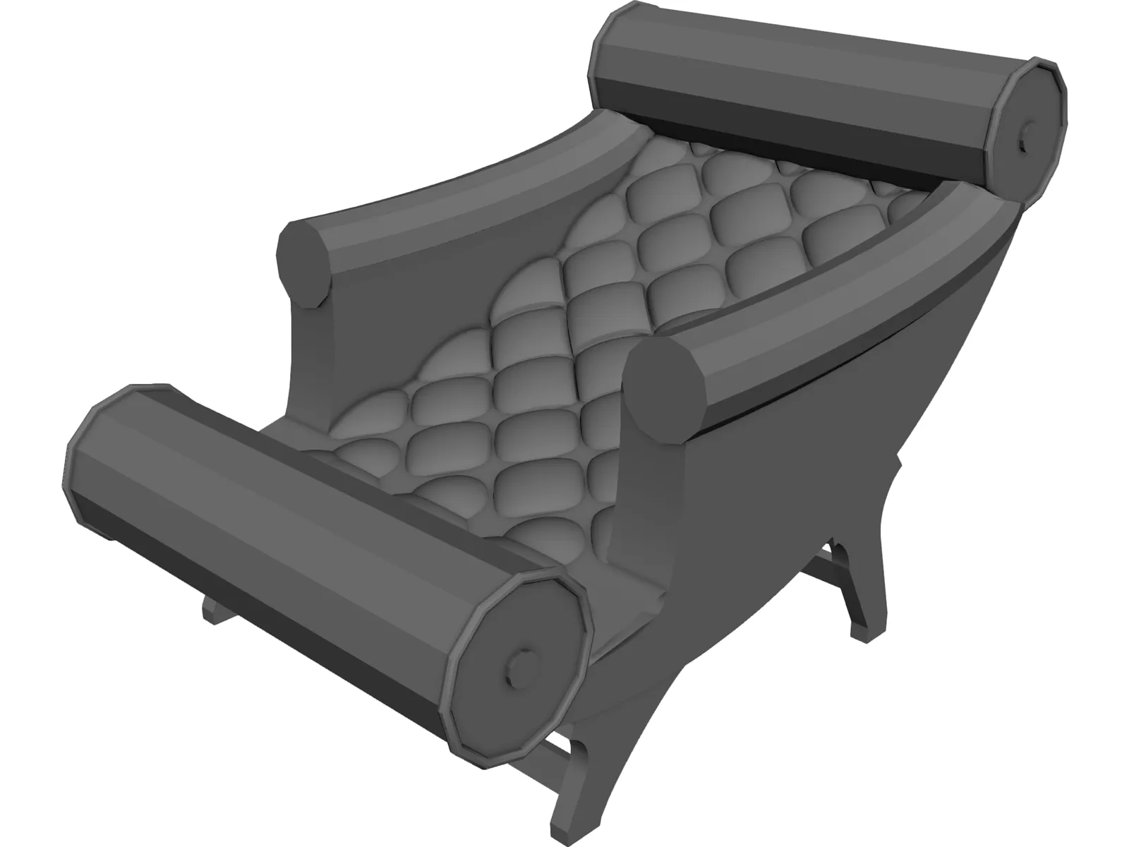 Adolf Loos Chaise Lounge 3D Model main preview