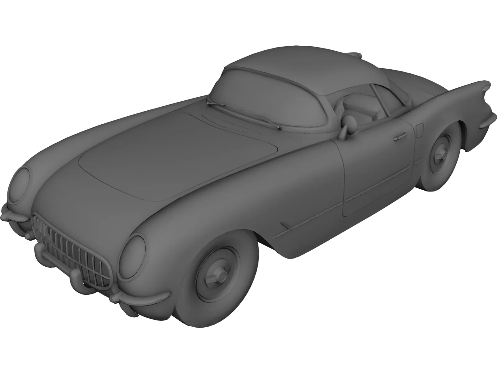 Chevrolet Corvette 454 3D Model main preview