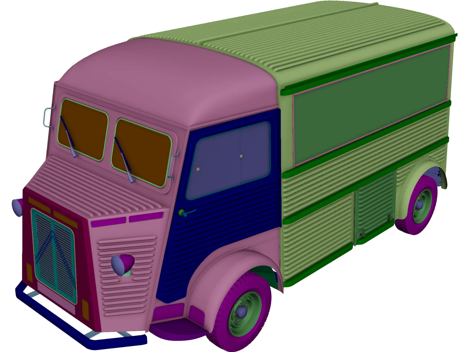 Citroen Le Type H 3D Model main preview