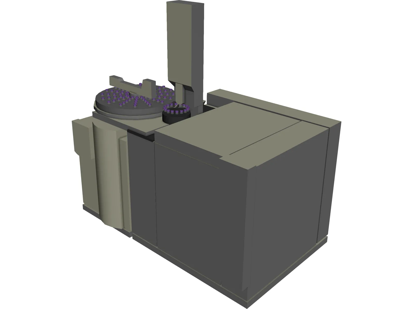 Agilent 7890A GCMS 3D Model main preview