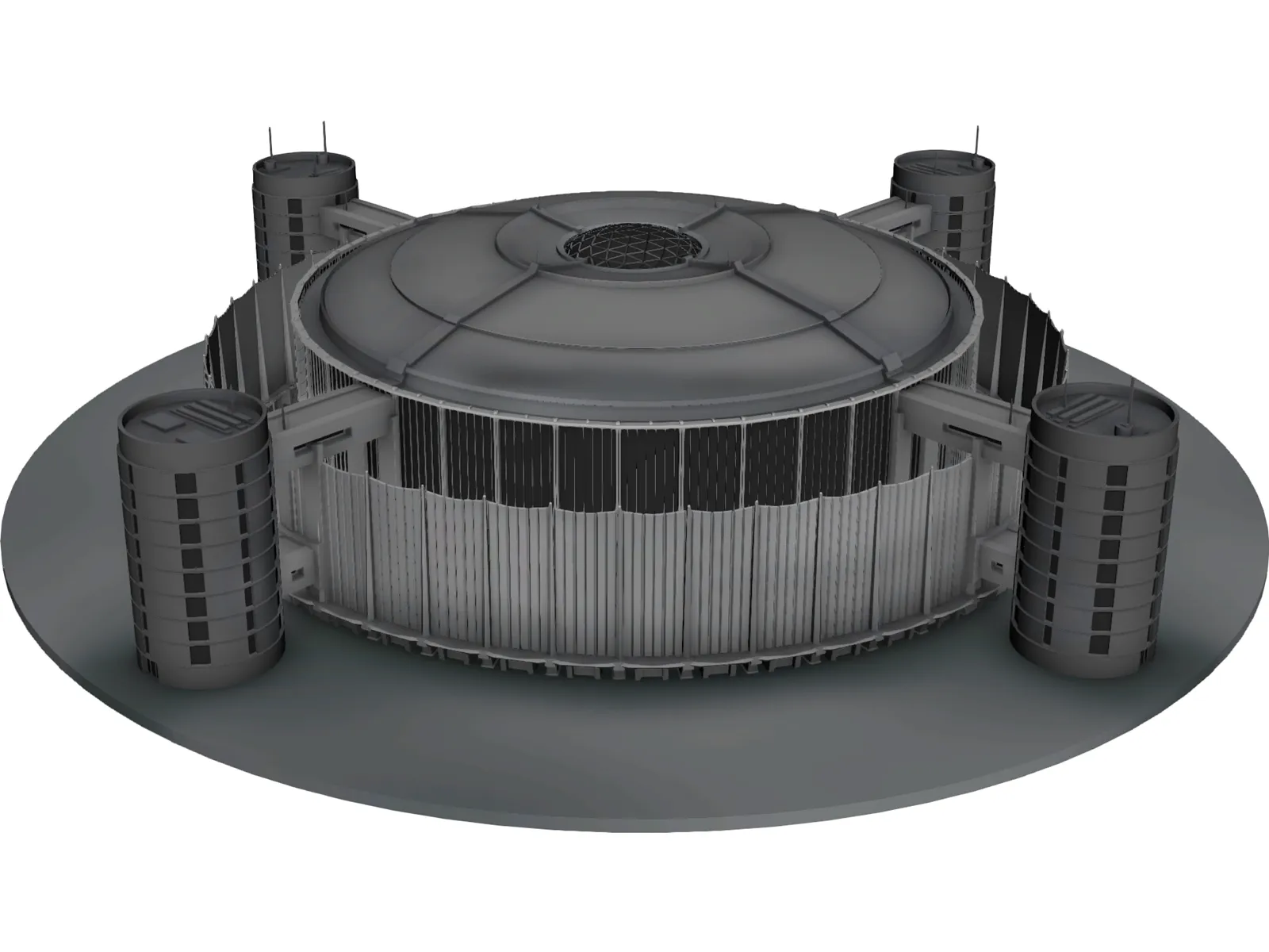 Factory 3D Model main preview