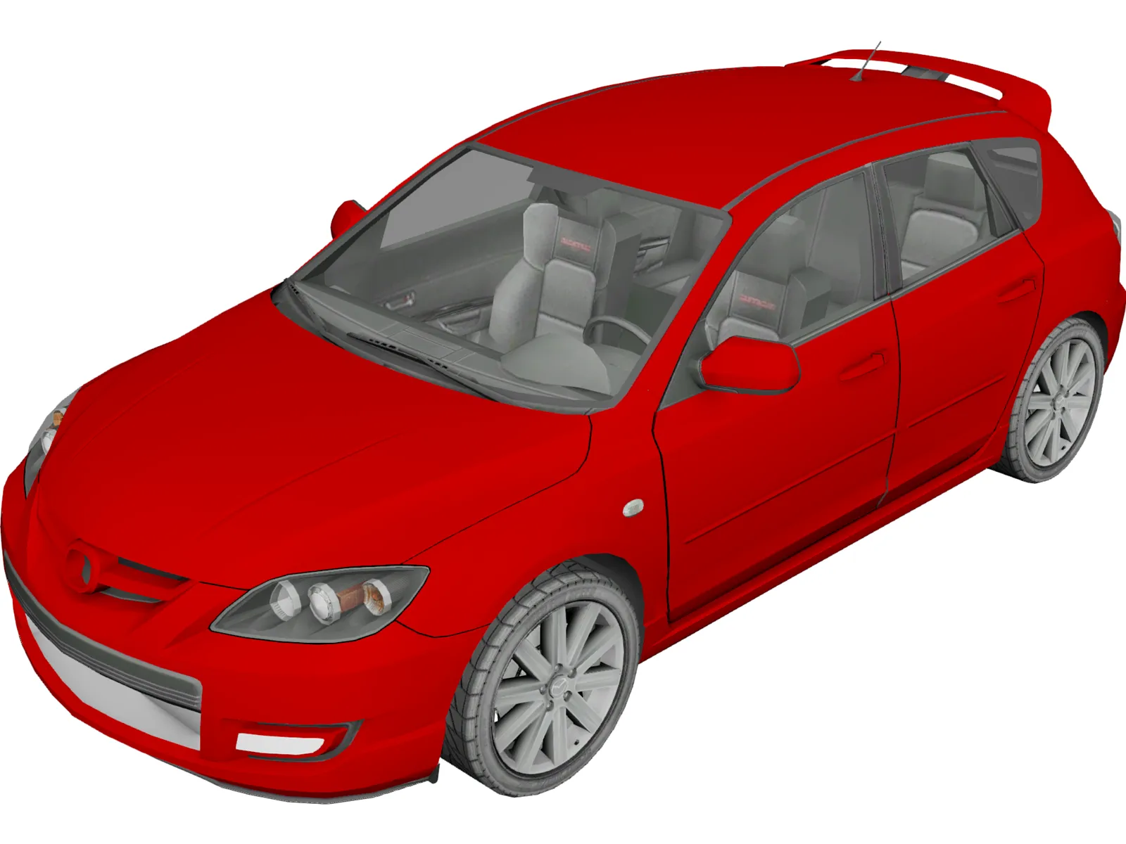 Mazda 3 3D Model main preview