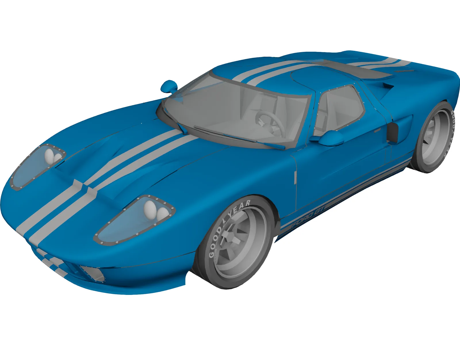 Ford GT40 3D Model main preview