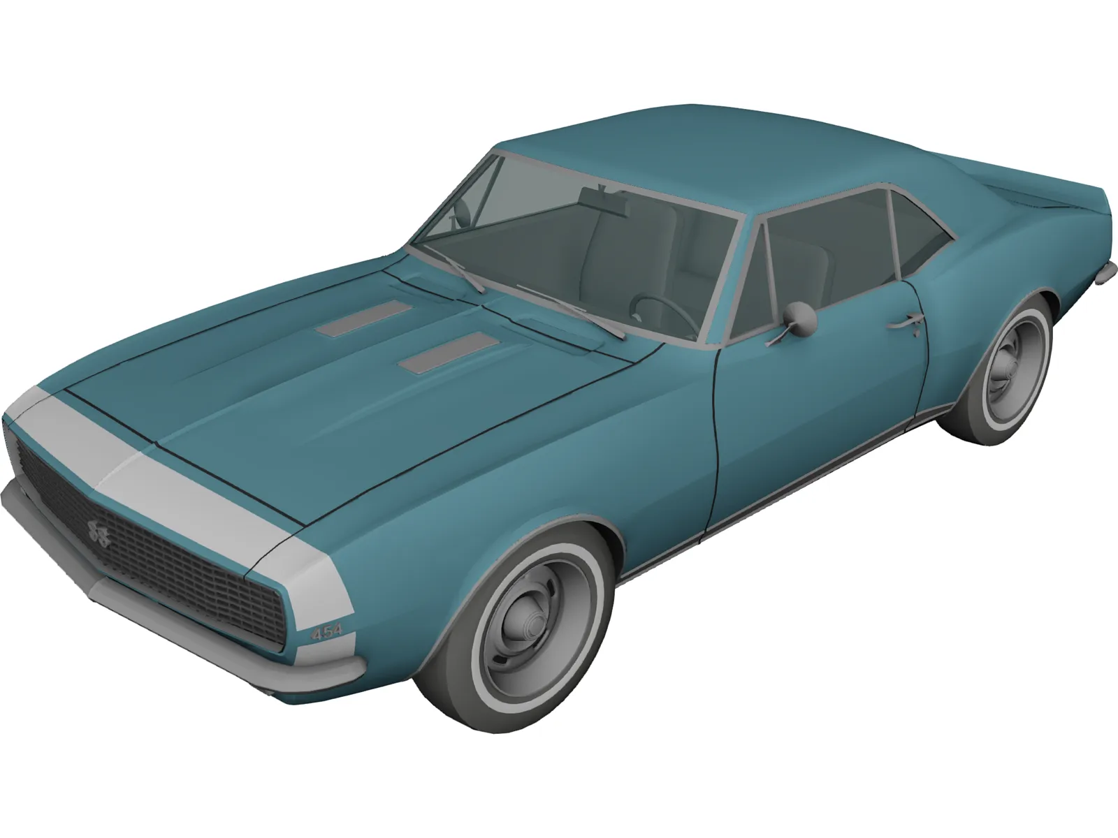 Chevrolet Camaro SS (1967) 3D Model main preview