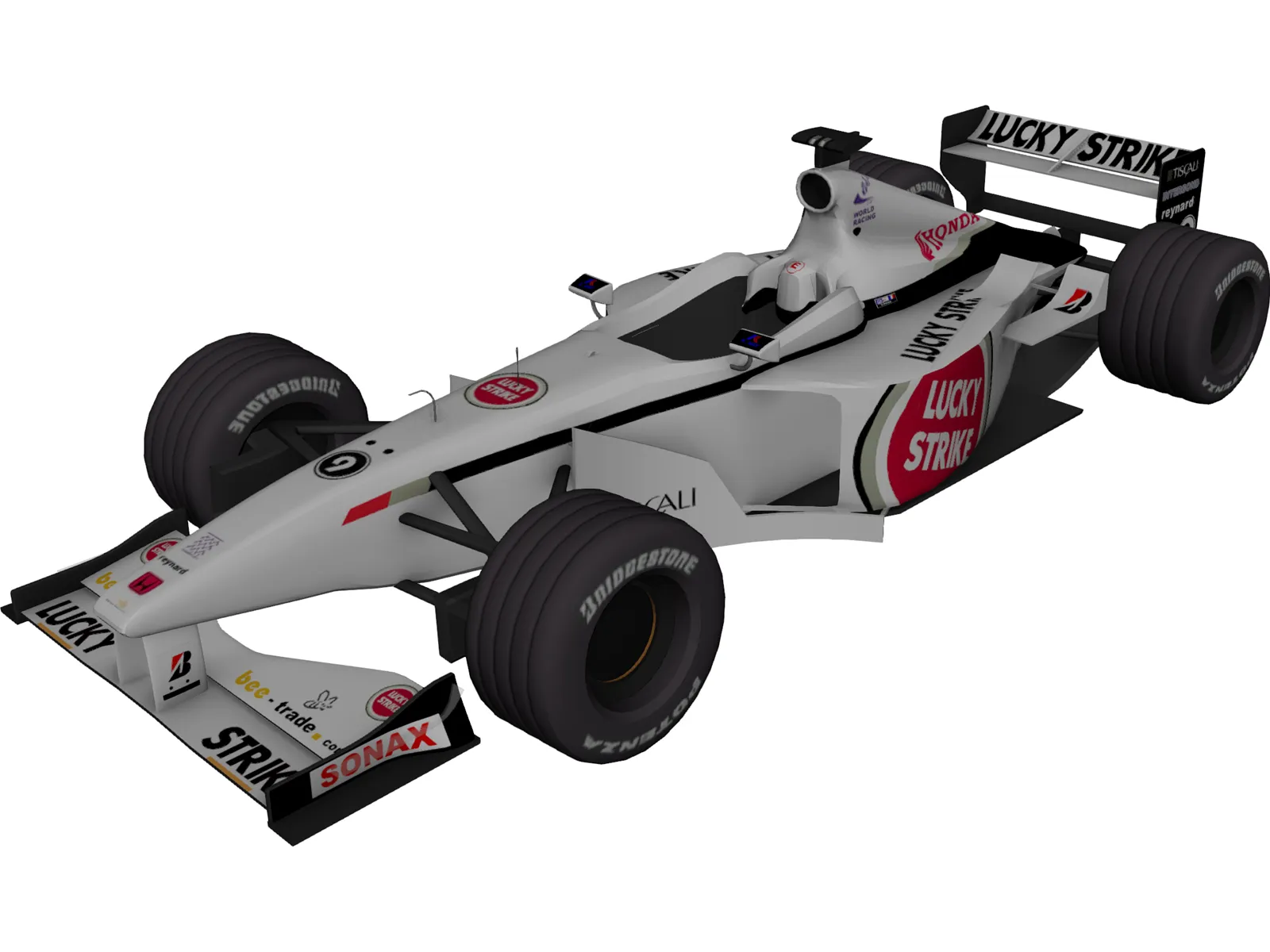 F1 Bar Honda 2001 3D Model main preview