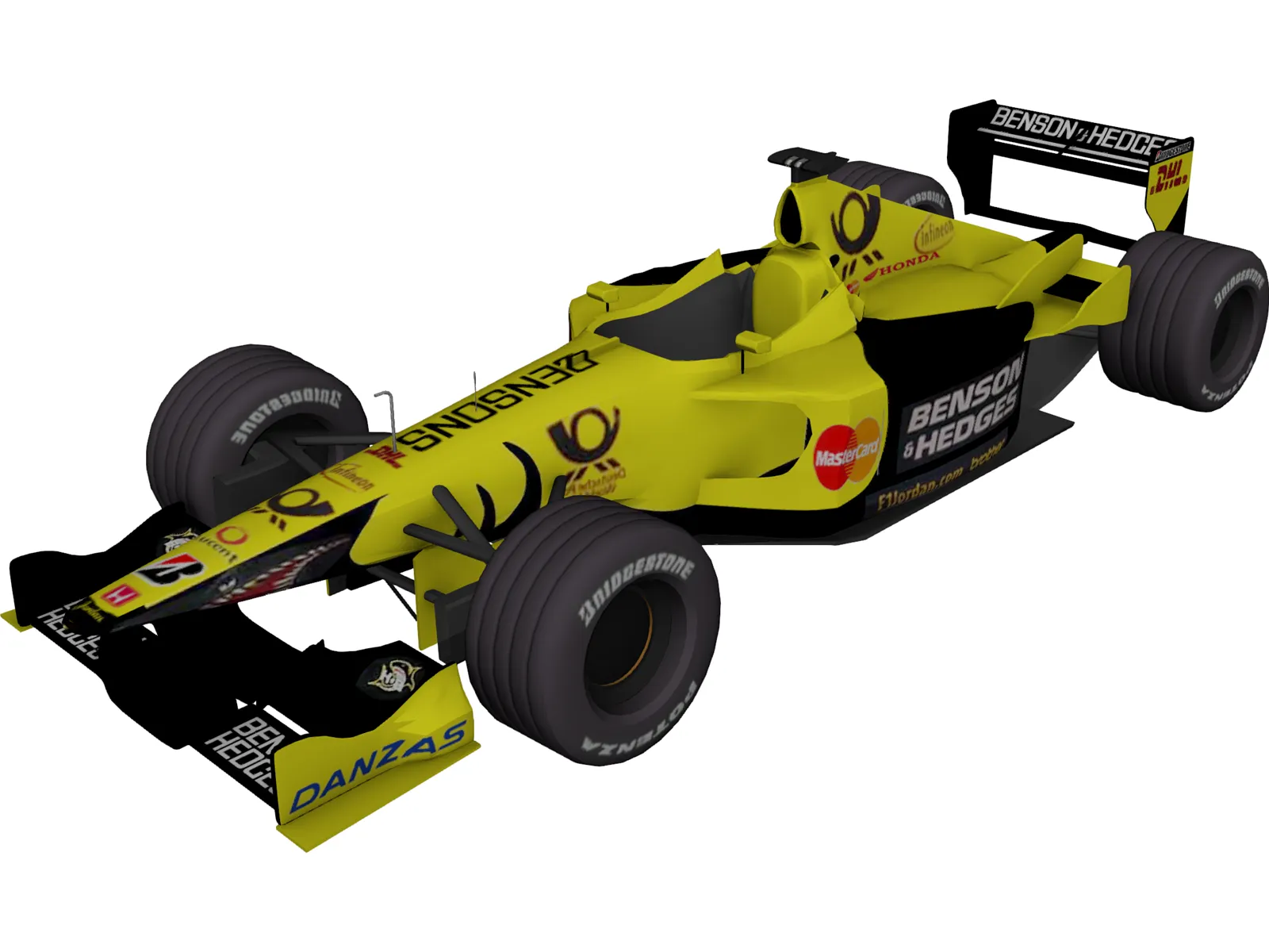 F1 Jordan 2001 3D Model main preview
