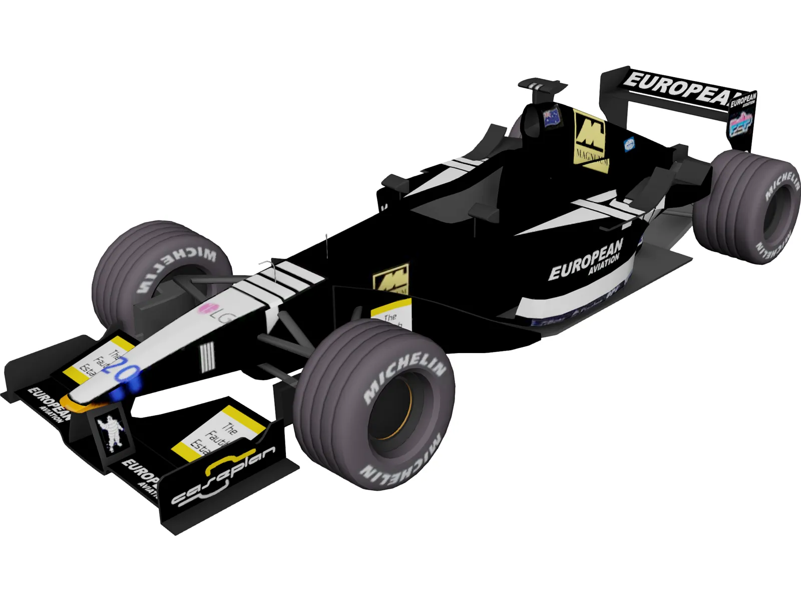 F1 Minardi 2001 3D Model main preview