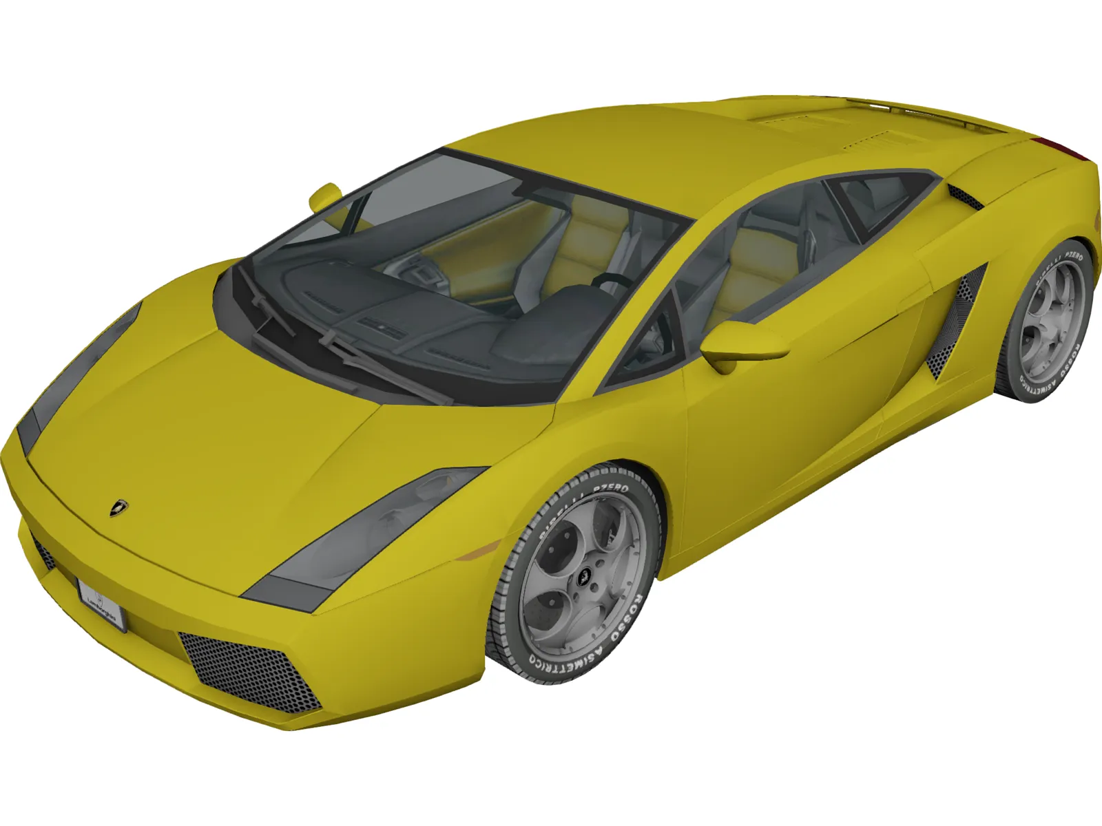 Lamborghini Gallardo 3D Model main preview