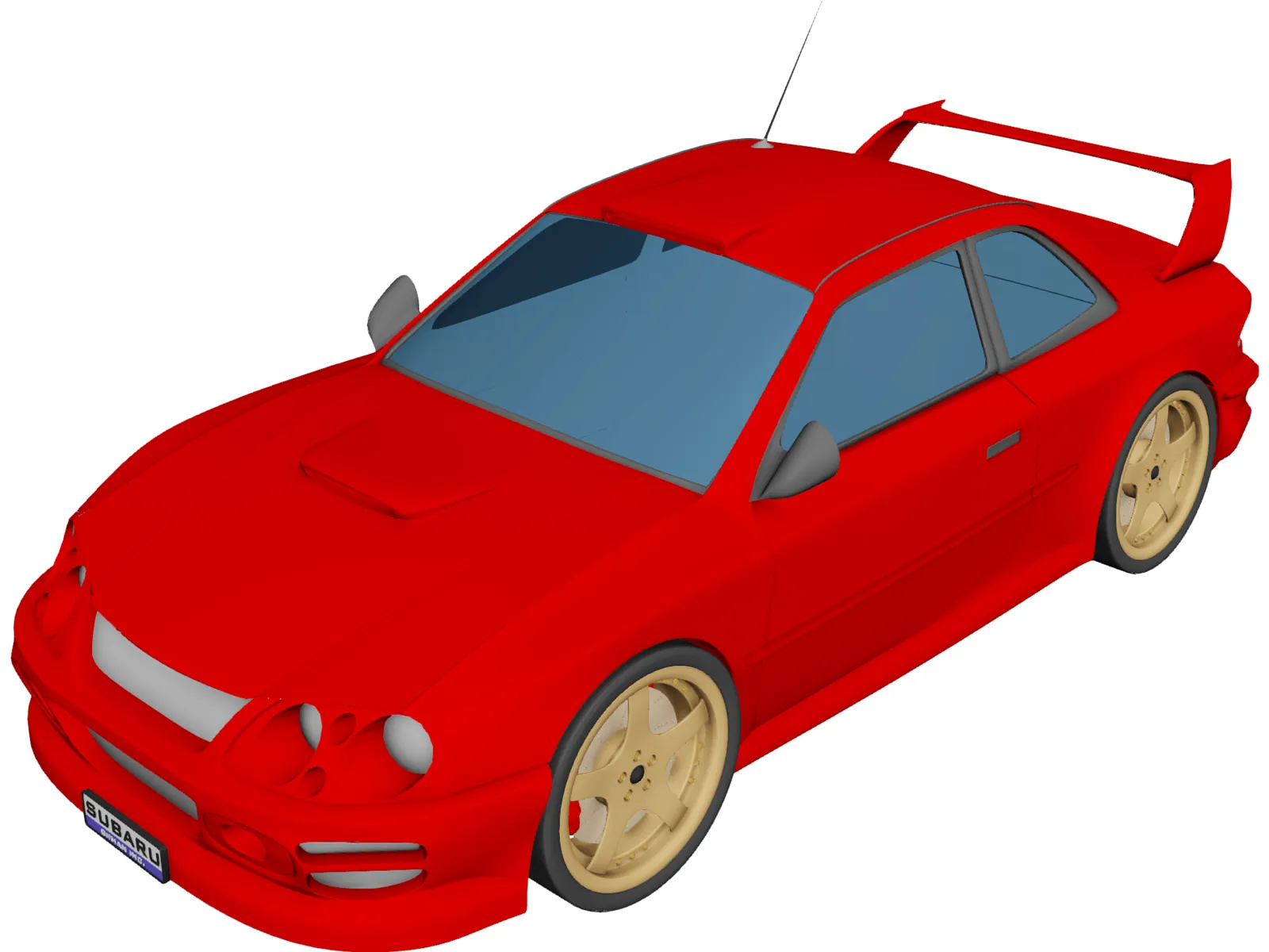 Subaru Impreza [Tuned] 3D Model main preview