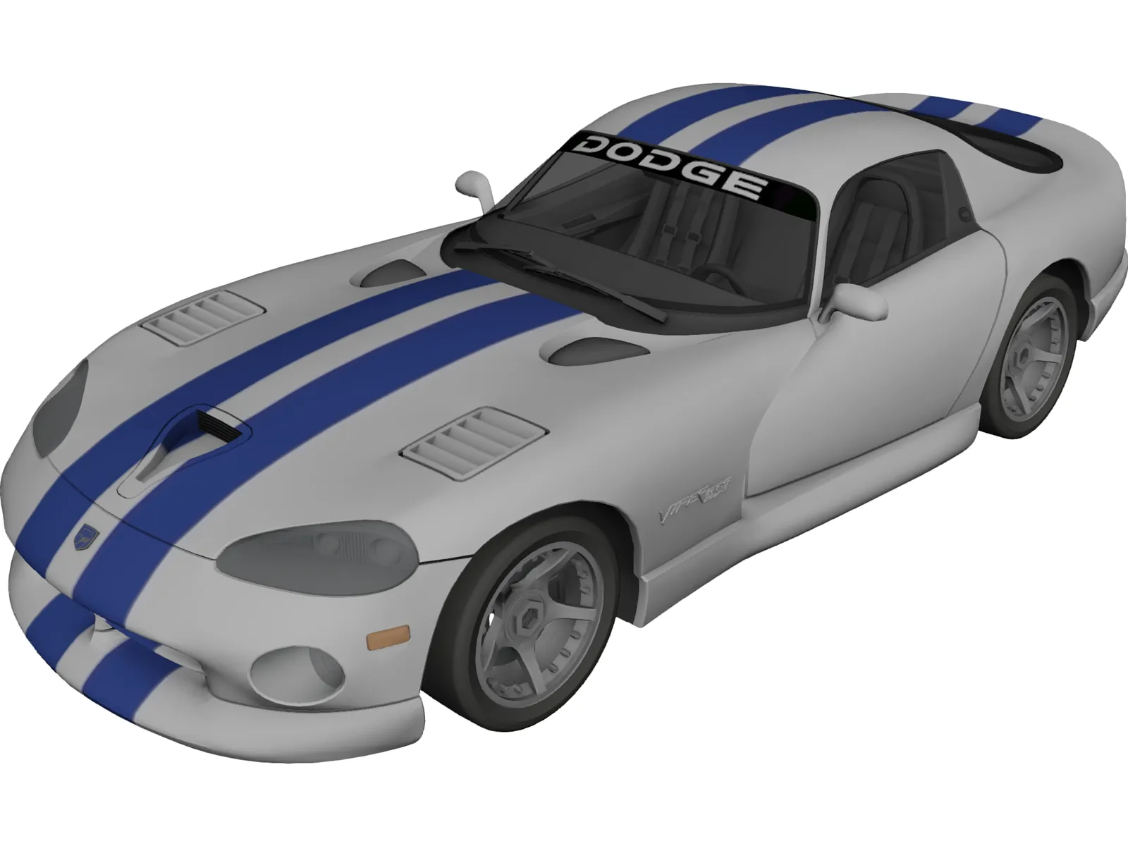 Dodge Viper GTS 3D Model main preview