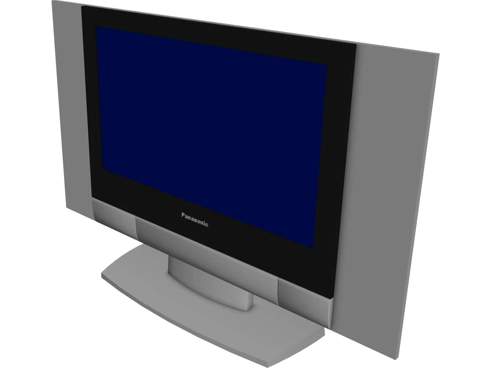 Panasonic Flat TV 3D Model main preview