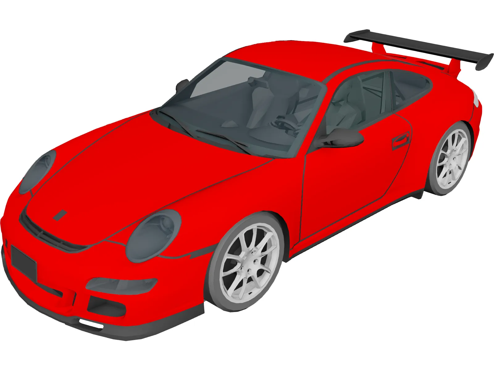Porsche 911 GT3 RS 3D Model main preview