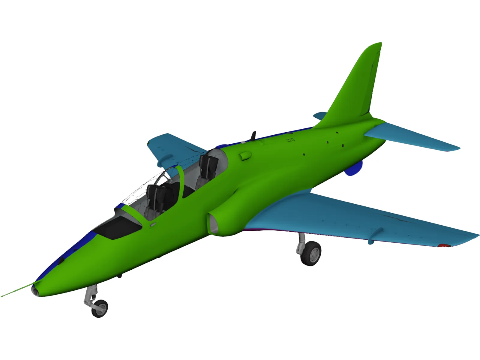 BAE Hawk T1A 3D Model main preview
