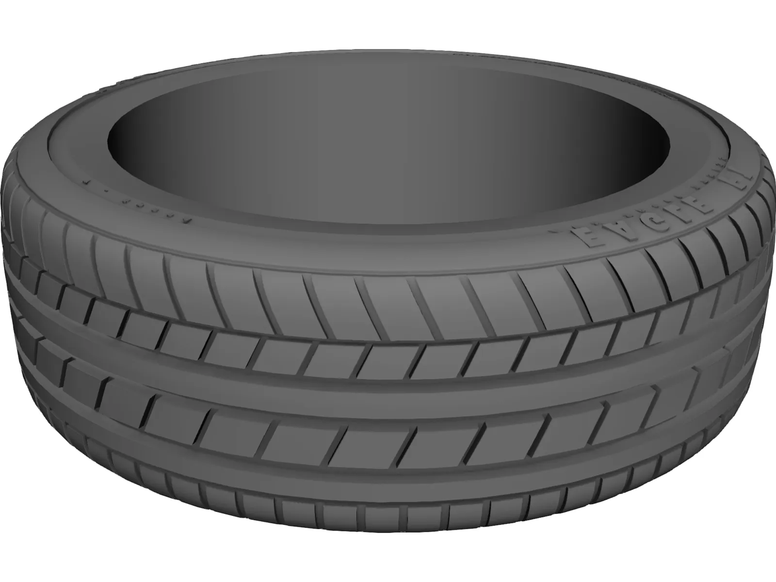 Tire Univesal 15 inch 3D Model main preview