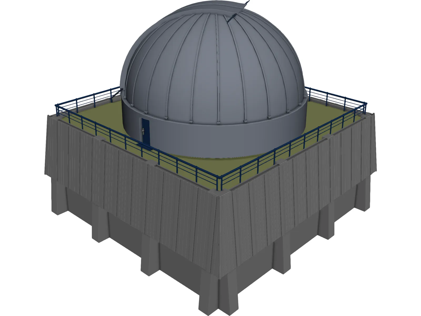 Observatory 3D Model main preview
