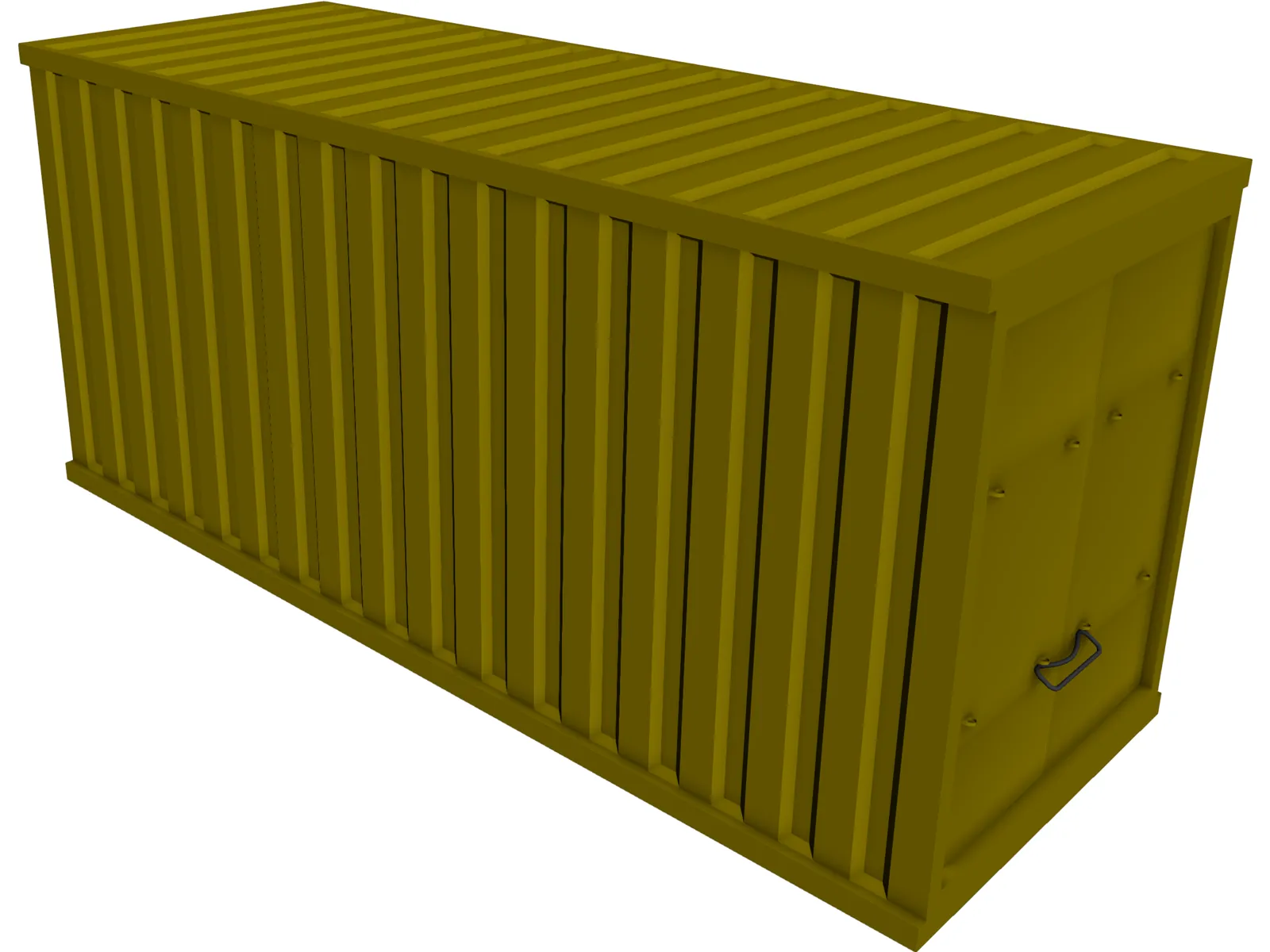 Container 3D Model main preview