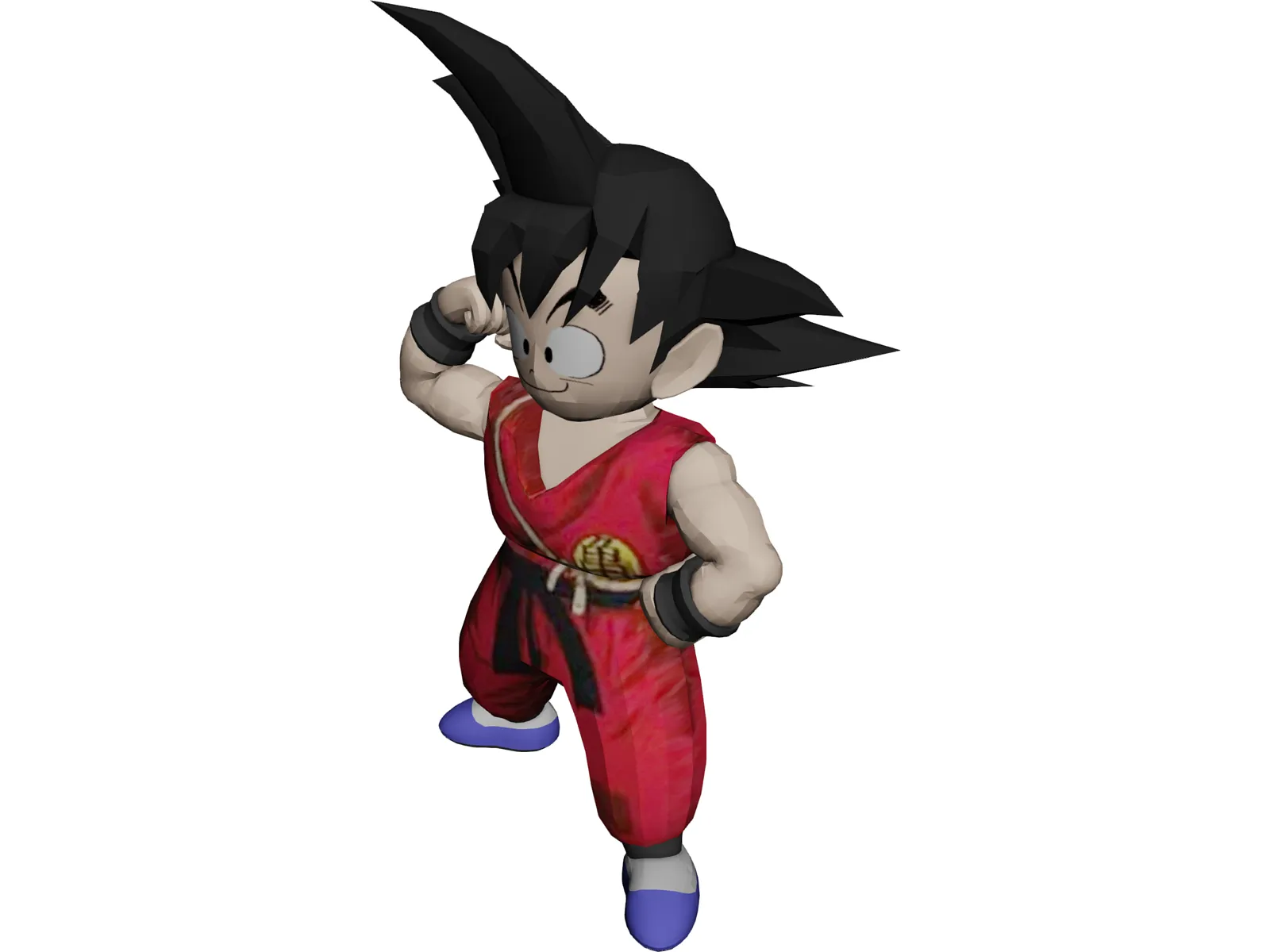 Goku 3D Model main preview