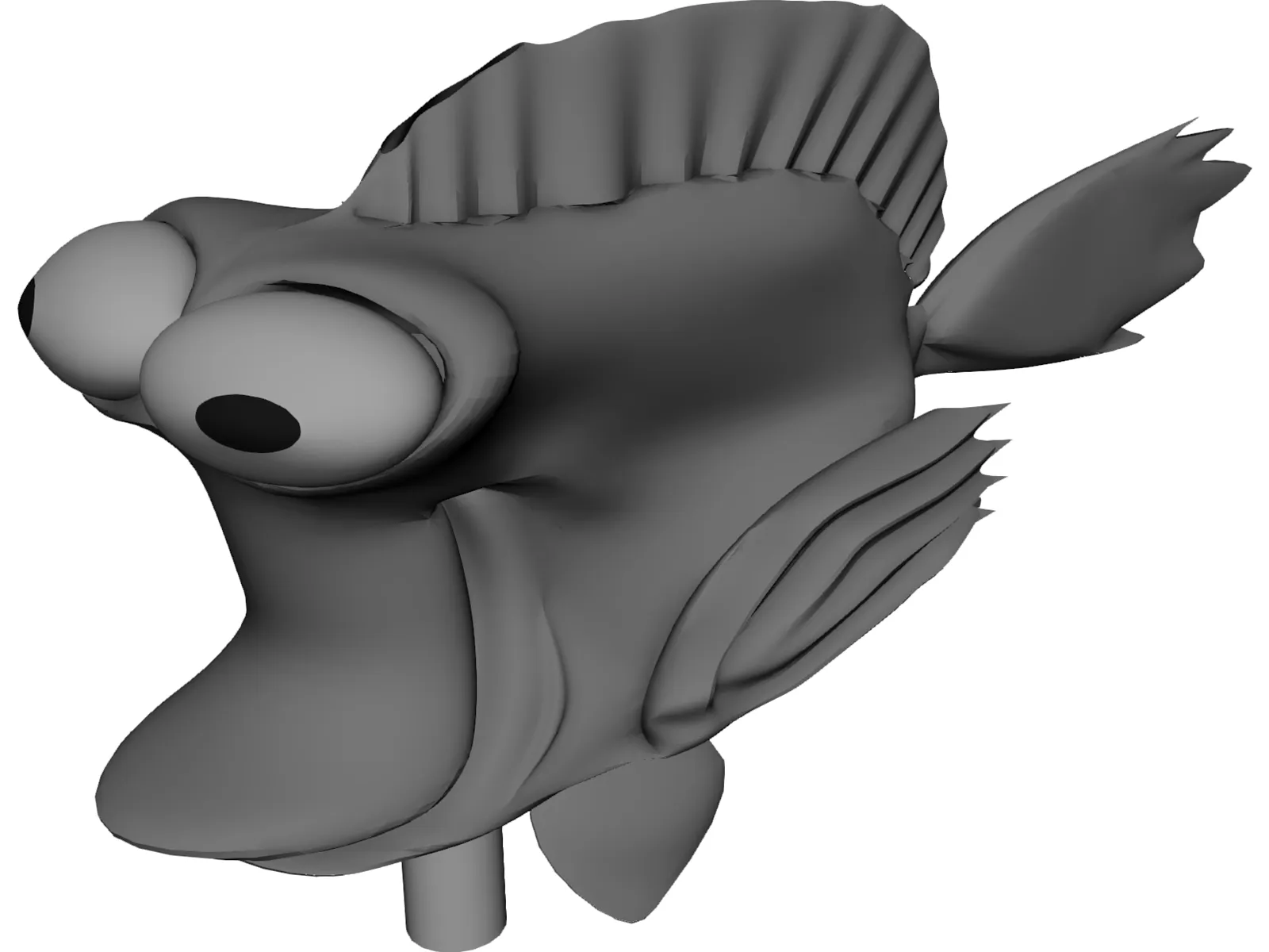 Nemo Cartoon 3D Model main preview