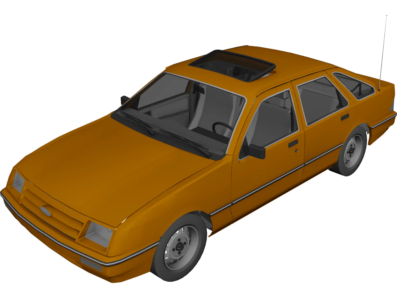 Ford Sierra 3D Model main preview