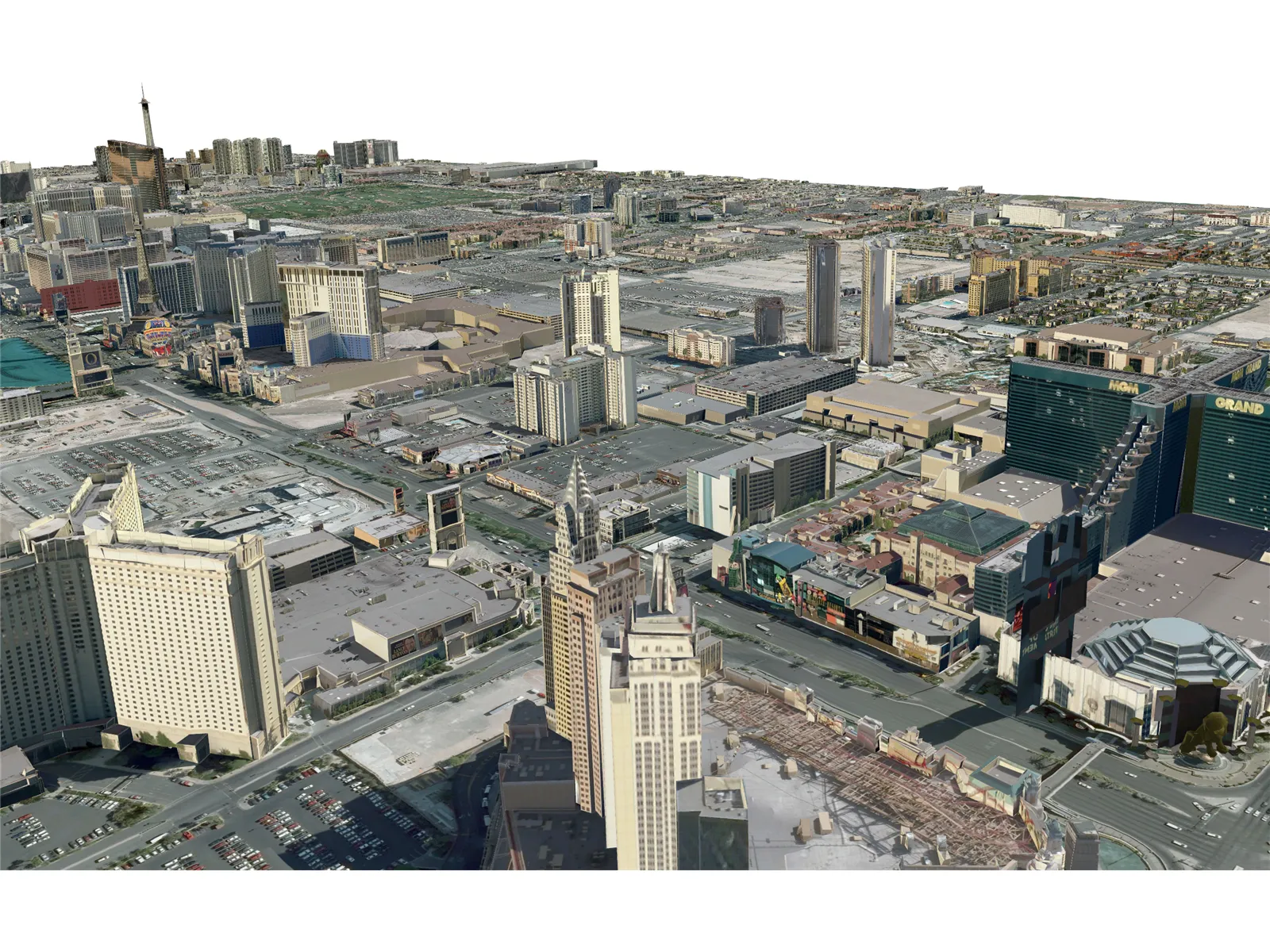 Las Vegas City 3D Model main preview