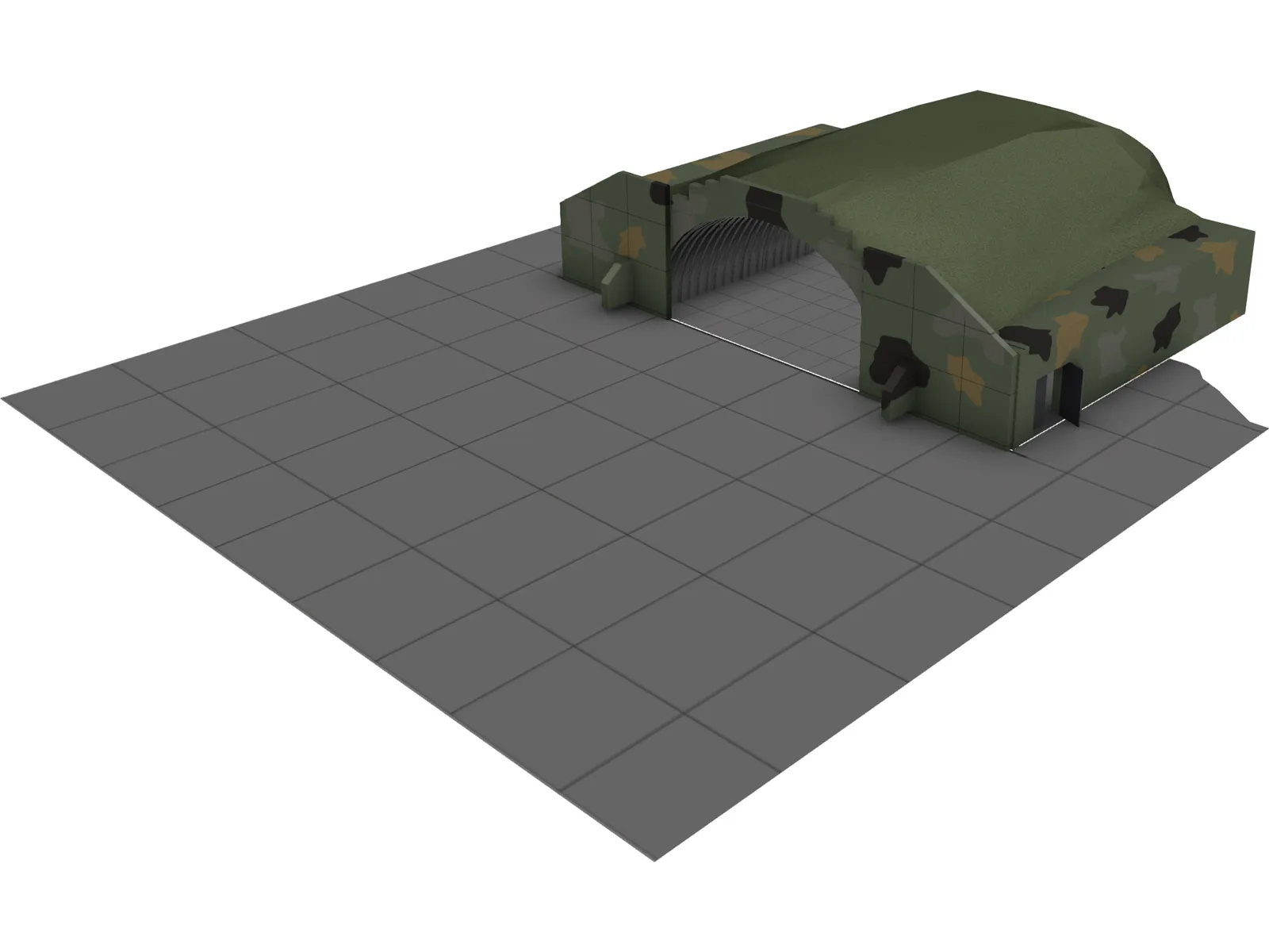 HAS - Hardened Aircraft Shelter 3D Model main preview
