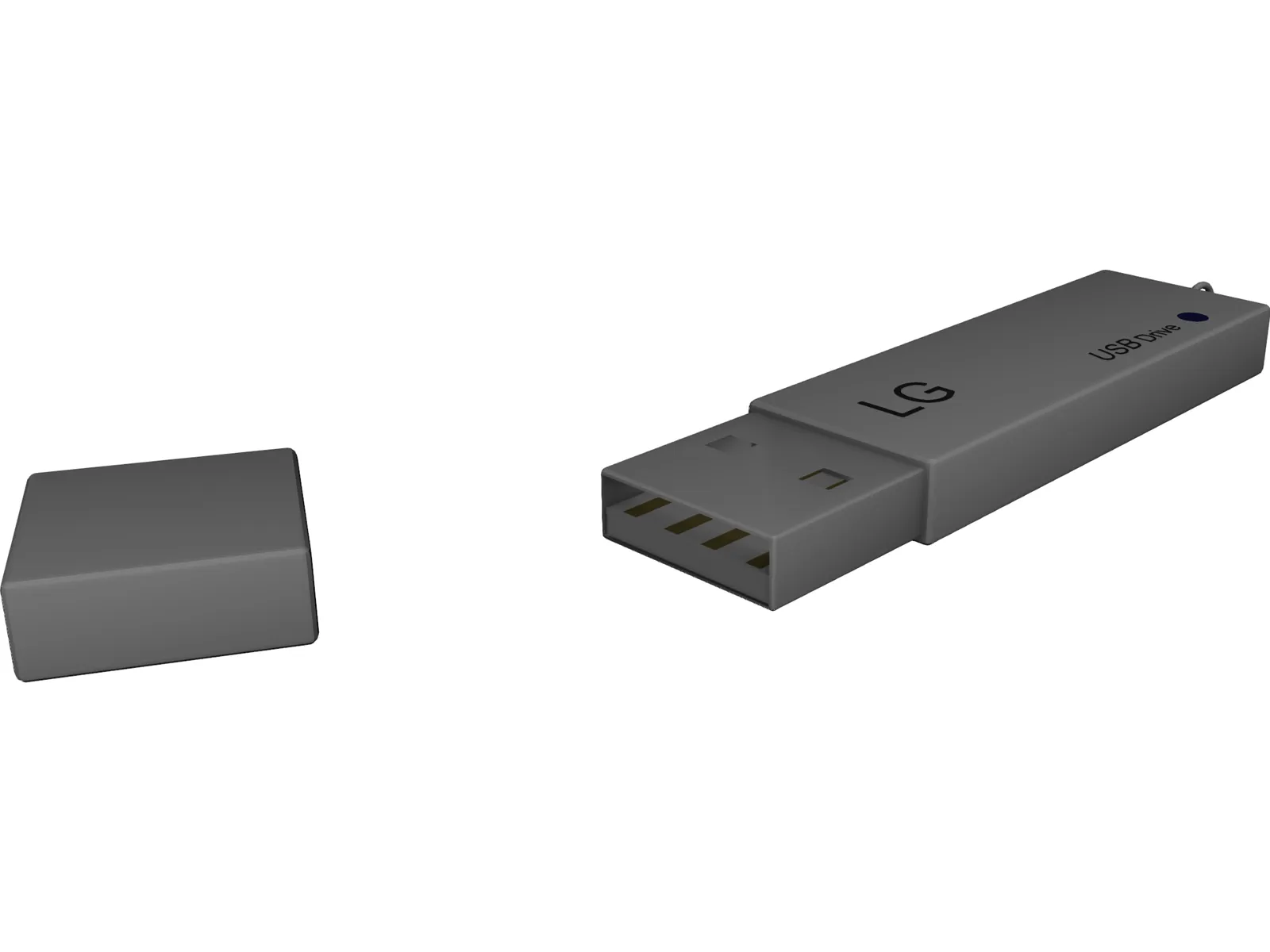 LG USB Drive 3D Model main preview
