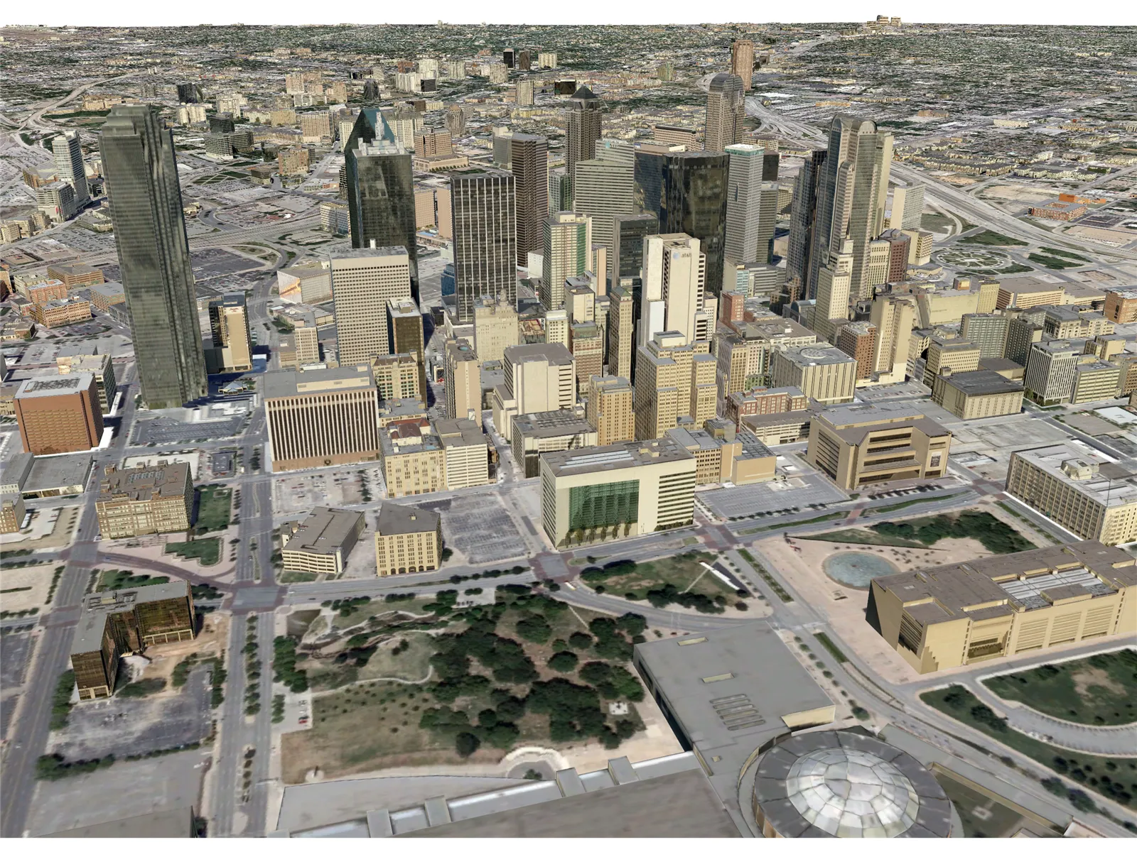 Dallas City 3D Model main preview