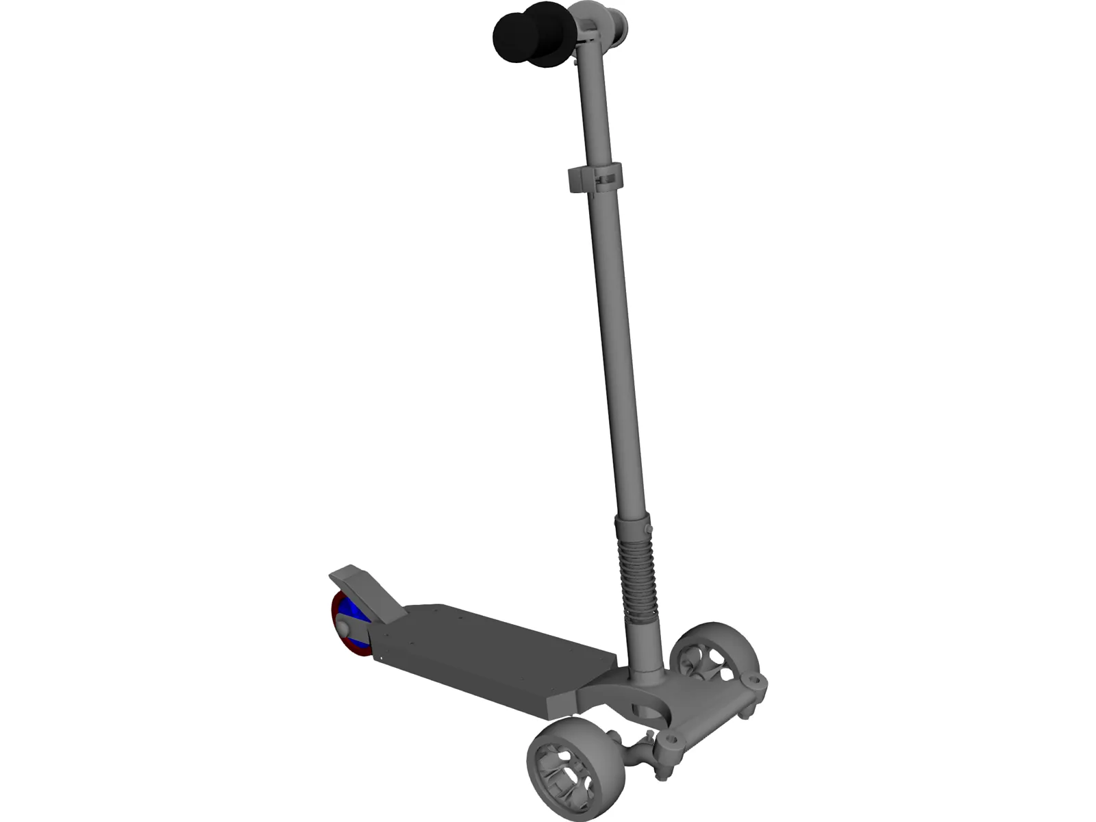 Scooter Skate 3D Model main preview