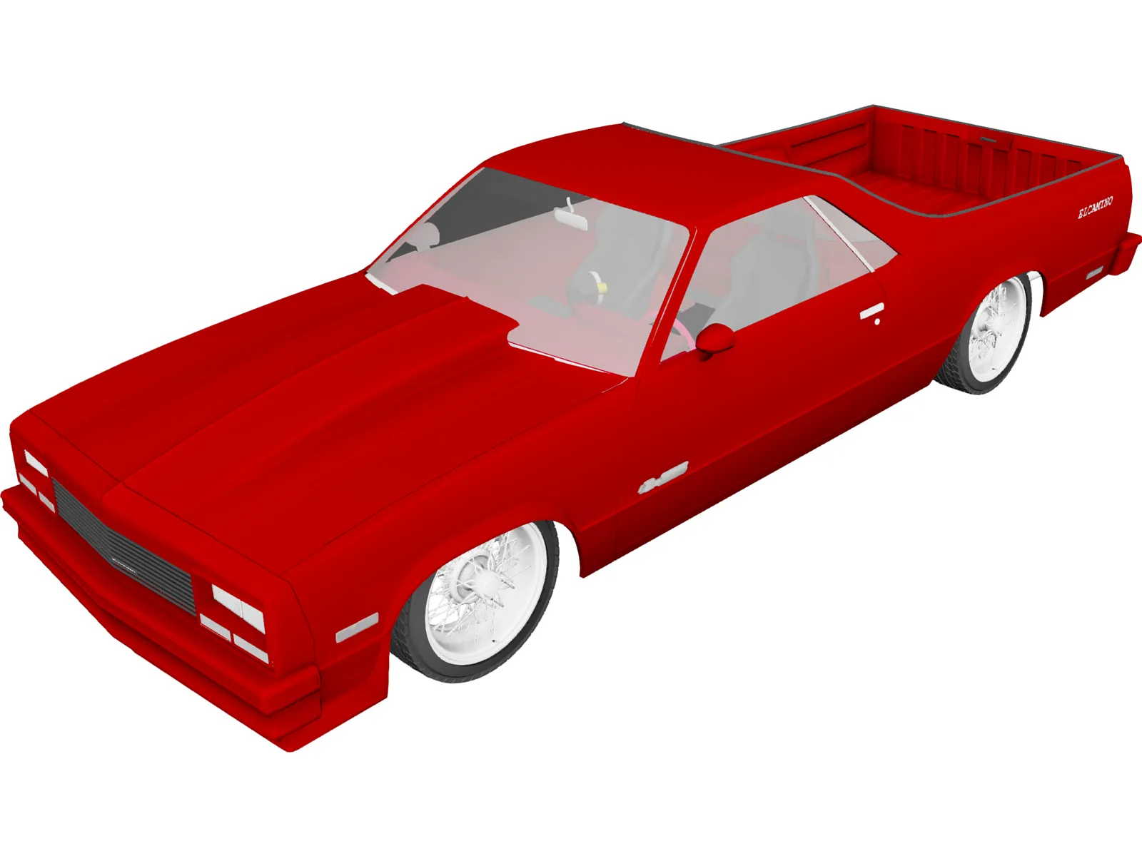 Chevrolet El Camino (1984) 3D Model main preview