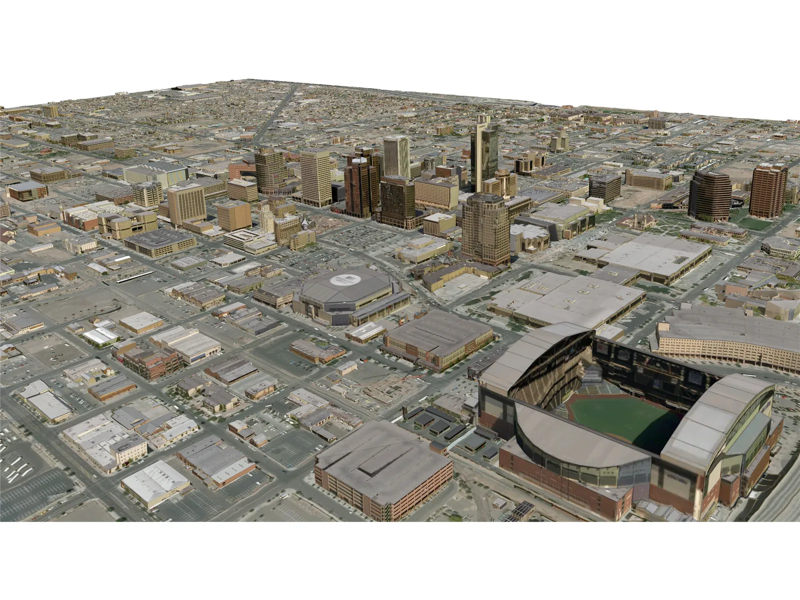 Phoenix City 3D Model main preview