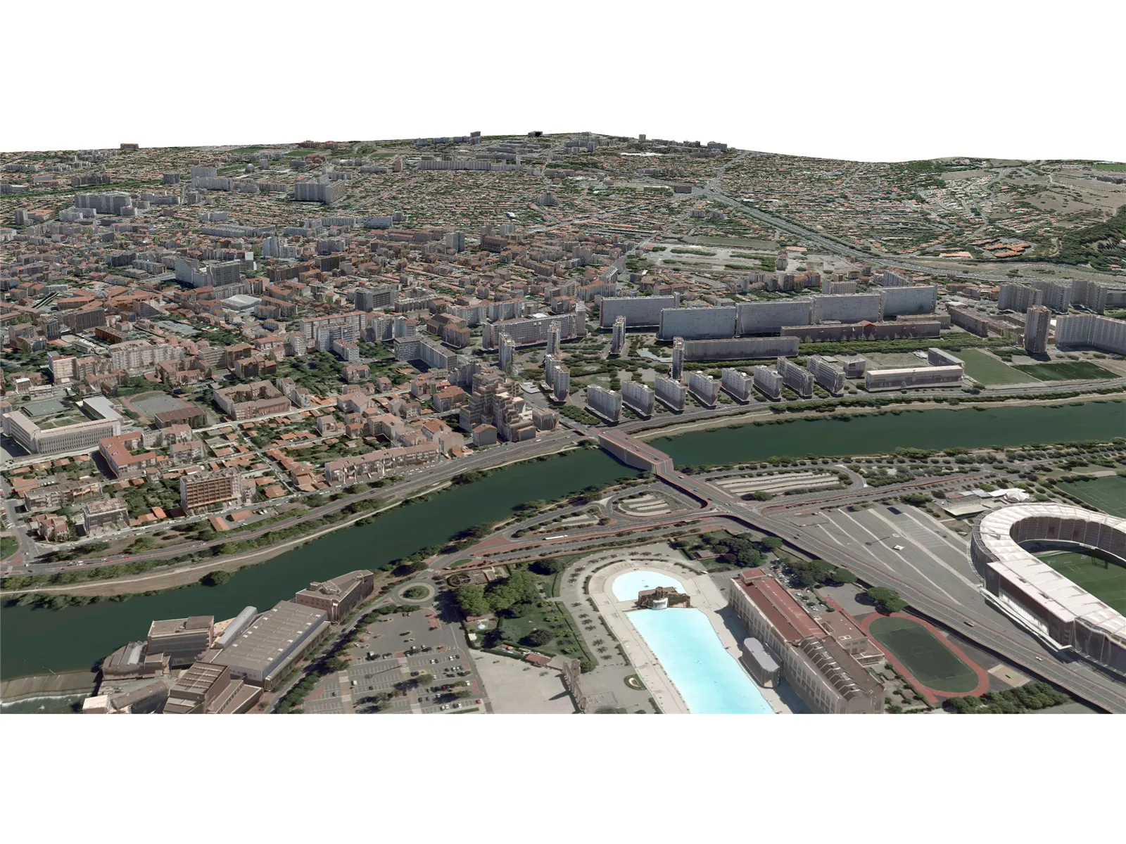 Toulouse City (France) [Part 4/4] 3D Model main preview