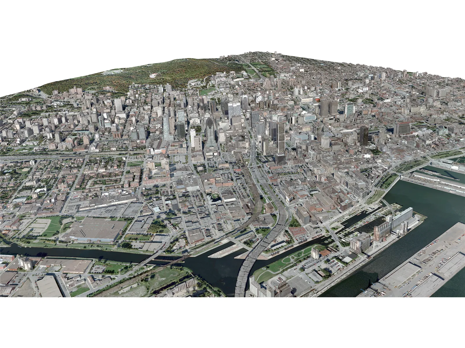 Montreal City 3D Model main preview