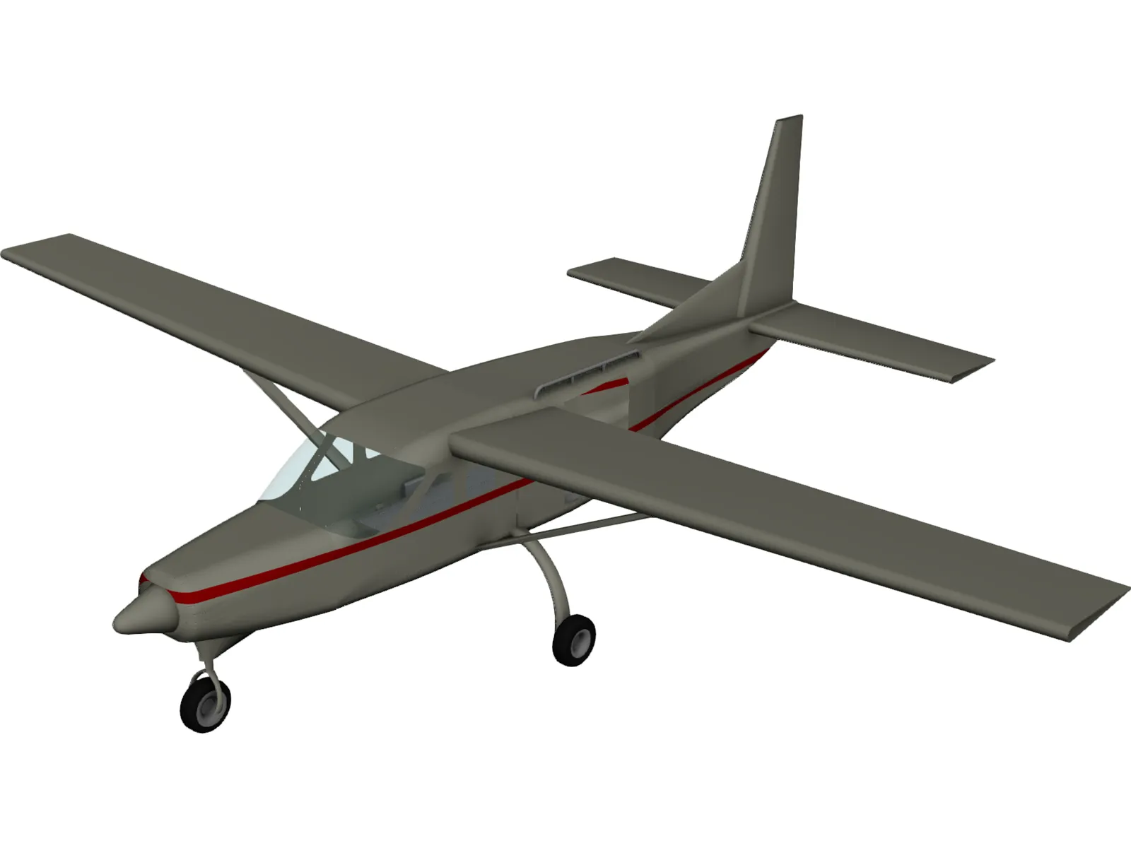 Cessna 675 Skydiver Equipped N9641P 3D Model main preview