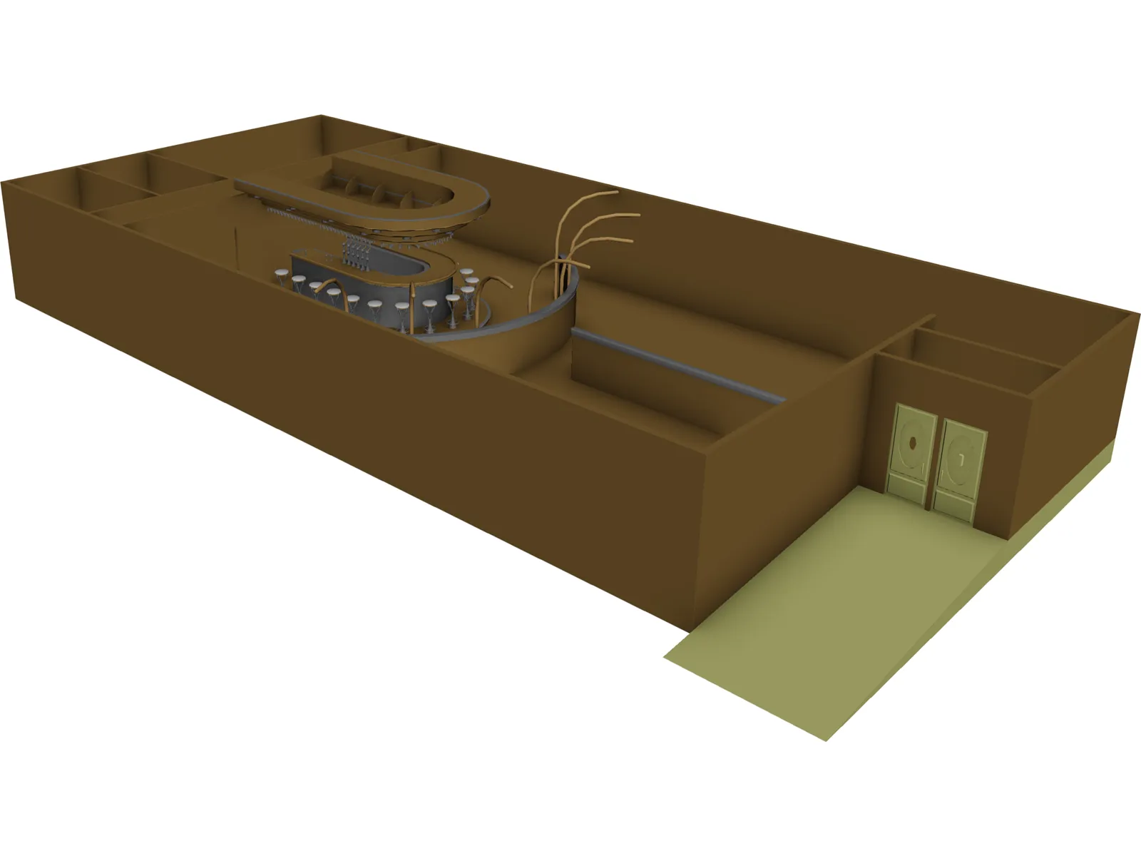 Bar Interior 3D Model main preview