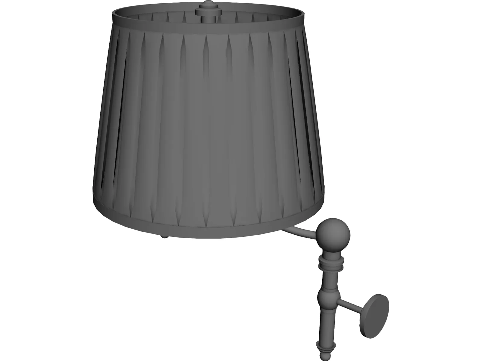 Classic Wall Lamp 3D Model main preview