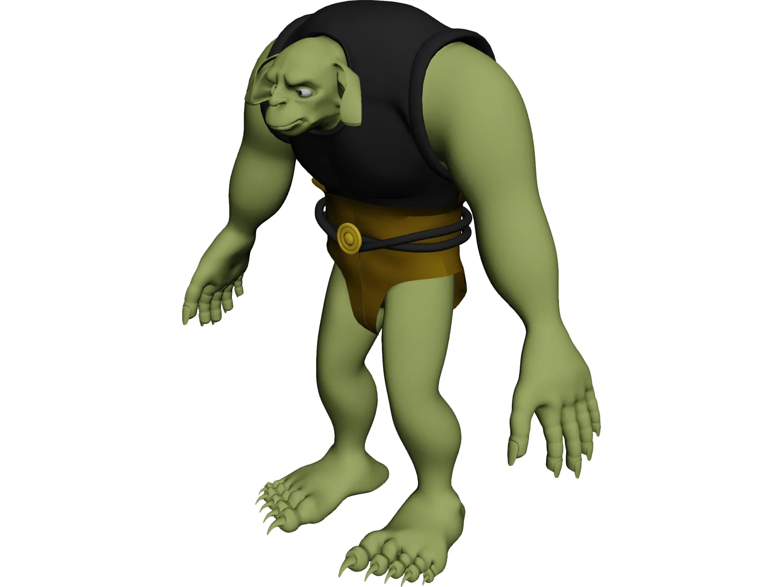 Ogro Chistoso Male 3D Model main preview
