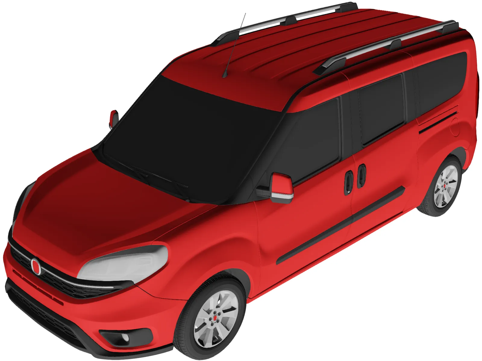 Fiat Doblo Maxi (2015) 3D Model main preview