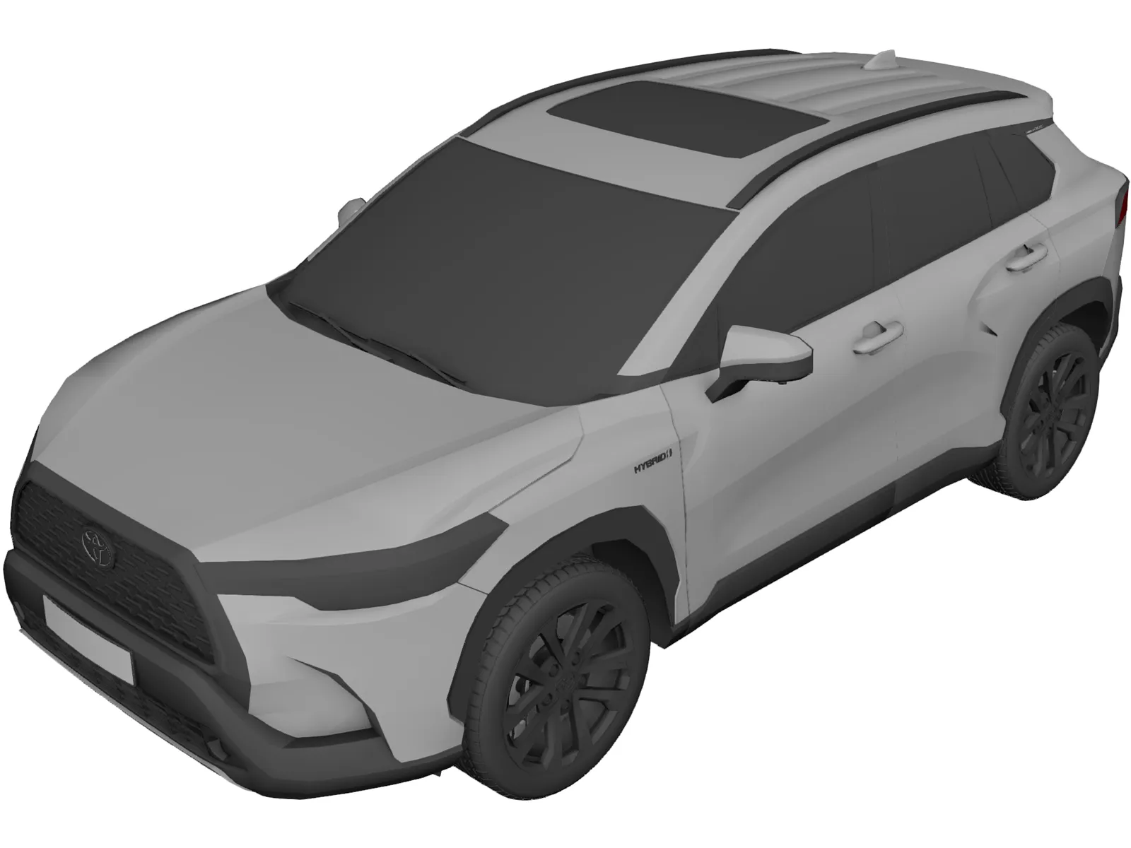 Toyota Corolla Cross 3D Model main preview