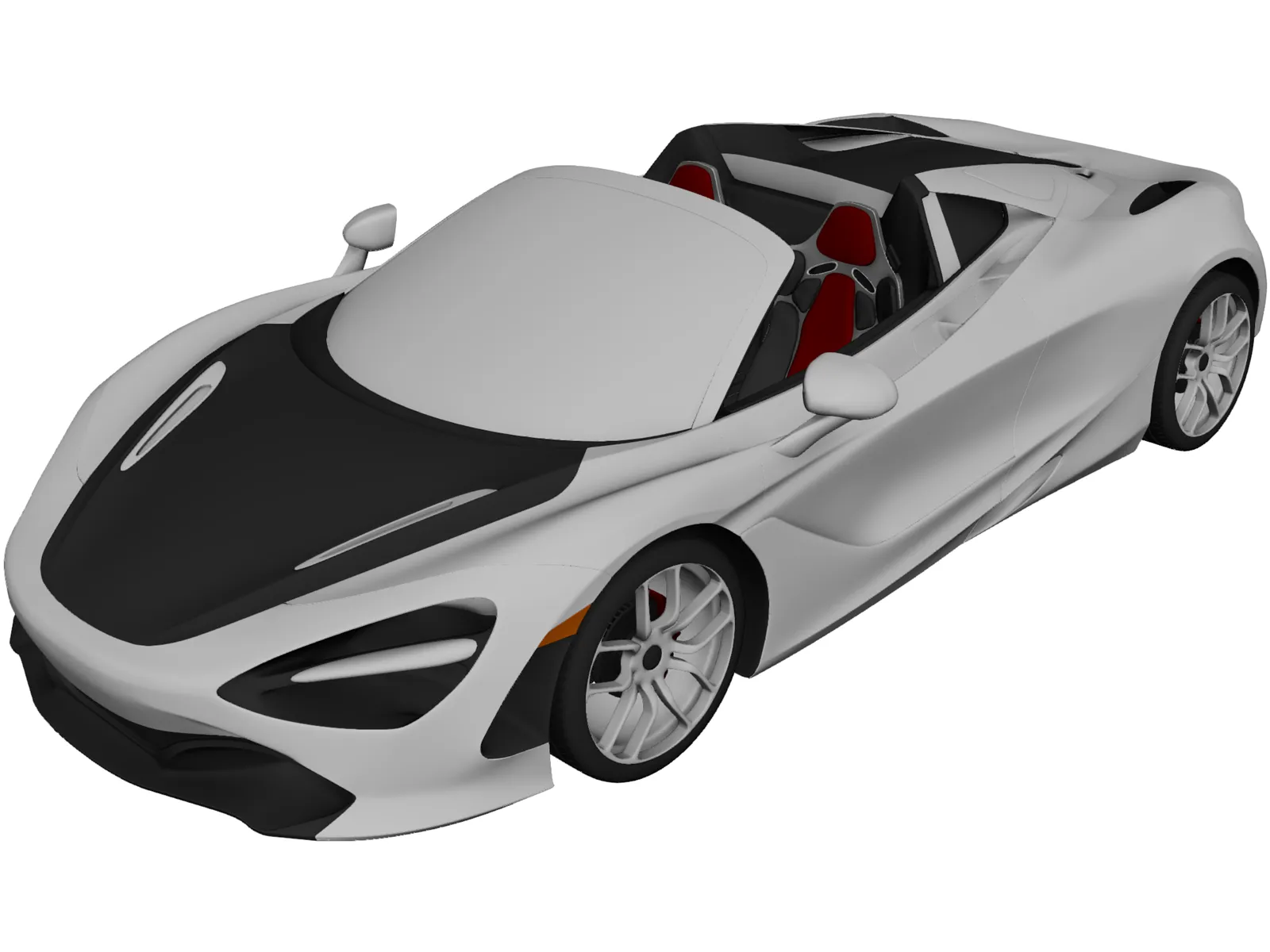 McLaren 720S Spider 3D Model main preview