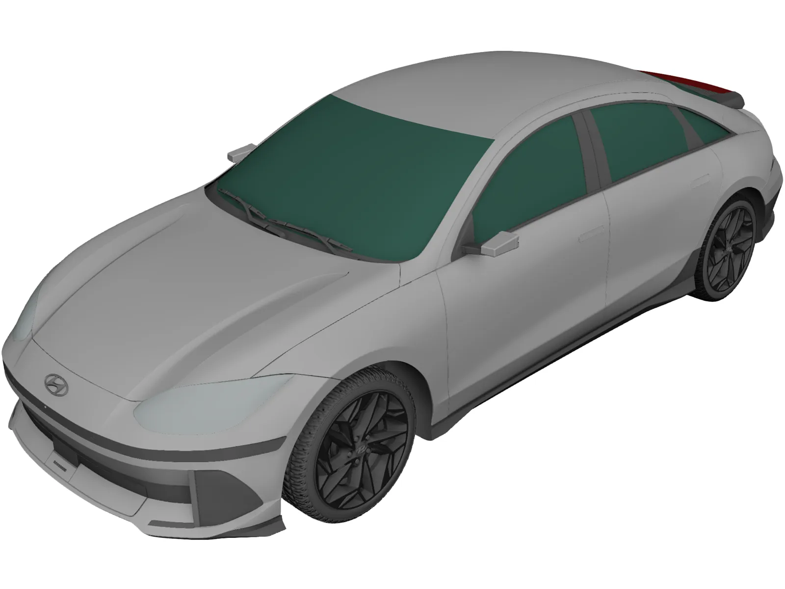 Hyundai IONIQ 6 3D Model main preview