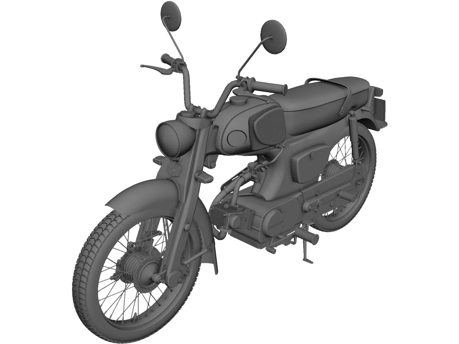 Honda Motorcycle 3D Model main preview