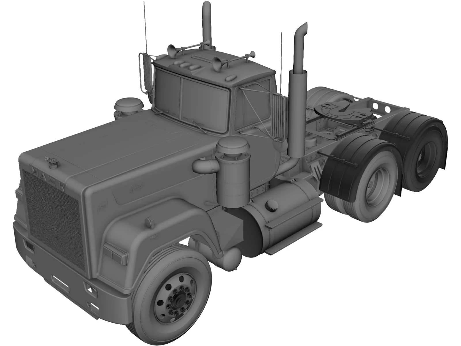 Mack Superliner 3D Model main preview