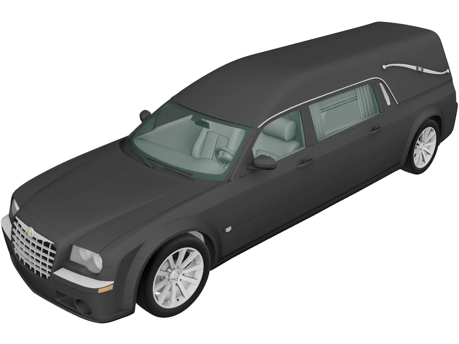 Chrysler 300C Hearse (2009) 3D Model main preview