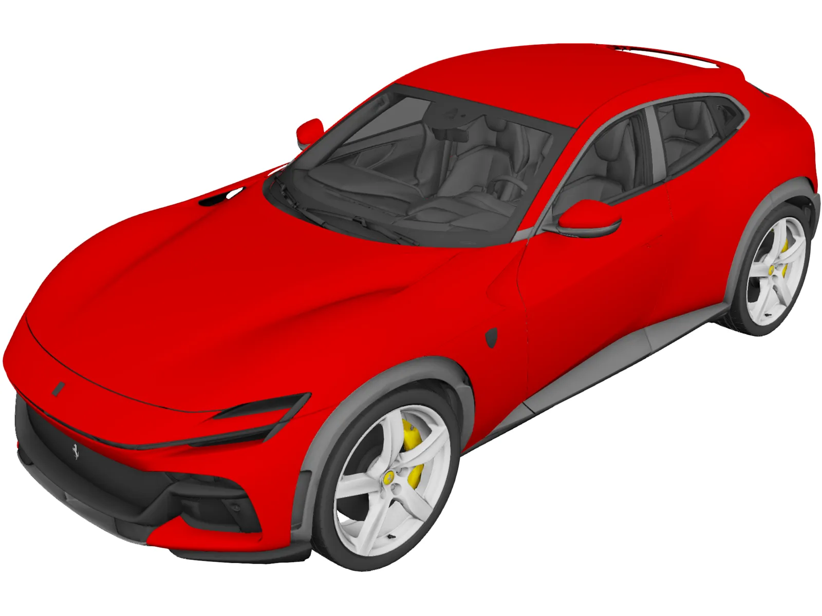 Ferrari Purosangue (2022) 3D Model main preview