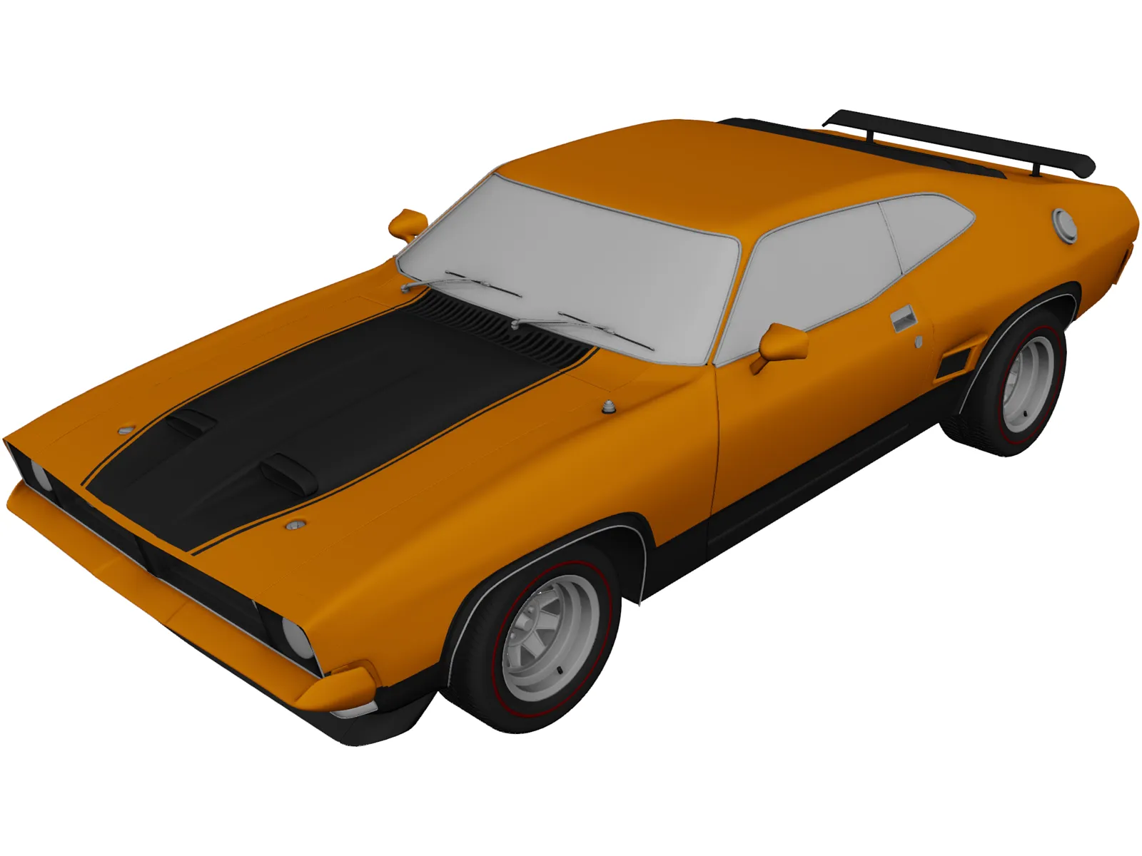 Ford Falcon Coupe GT351 (1973) 3D Model main preview