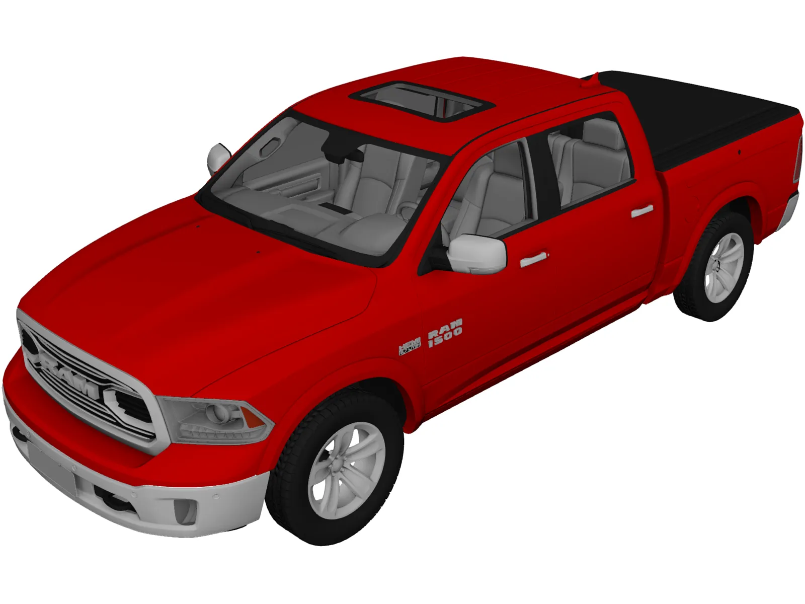 Dodge Ram Laramie (2017) 3D Model main preview