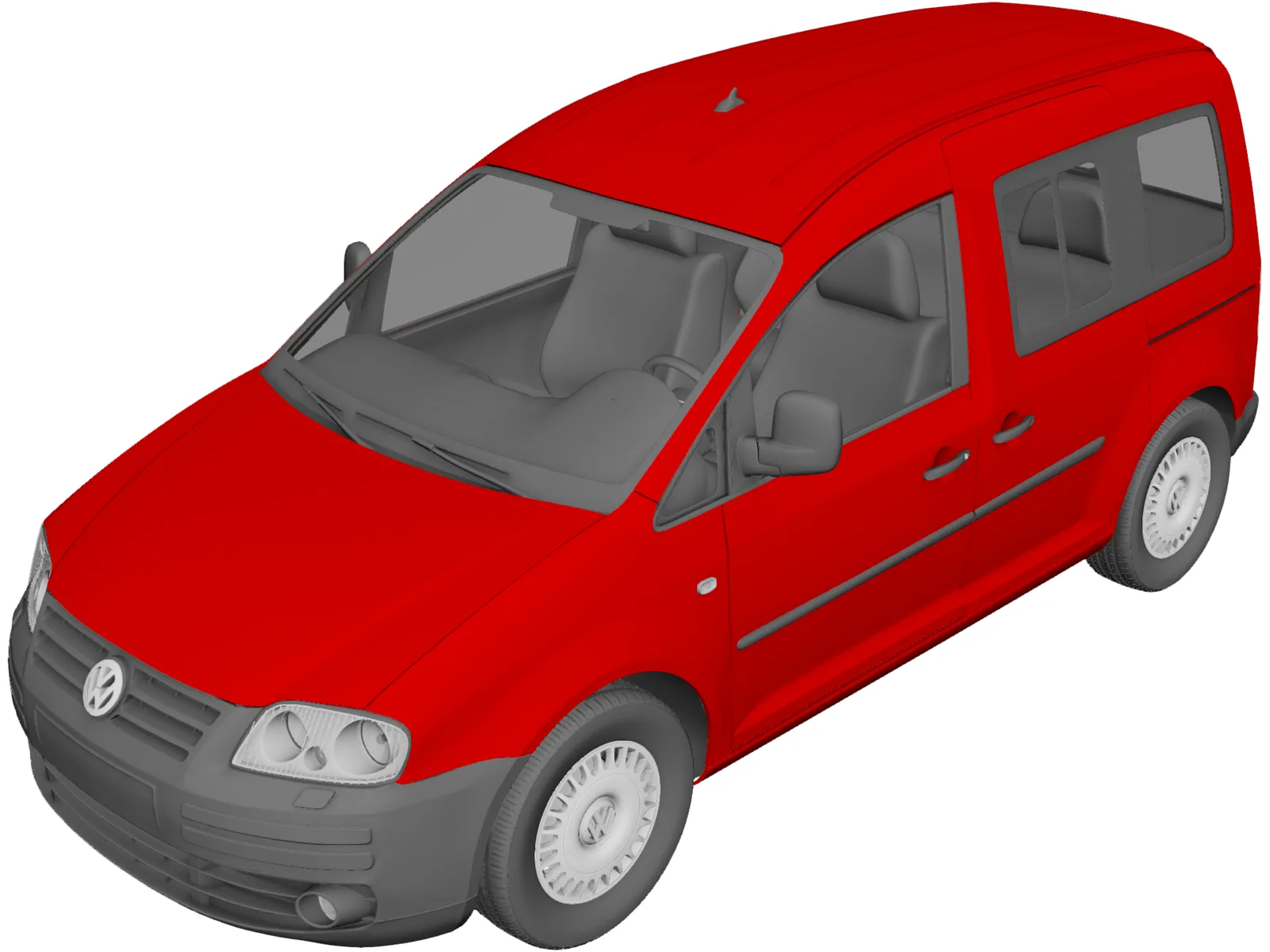 Volkswagen Caddy (2007) 3D Model main preview